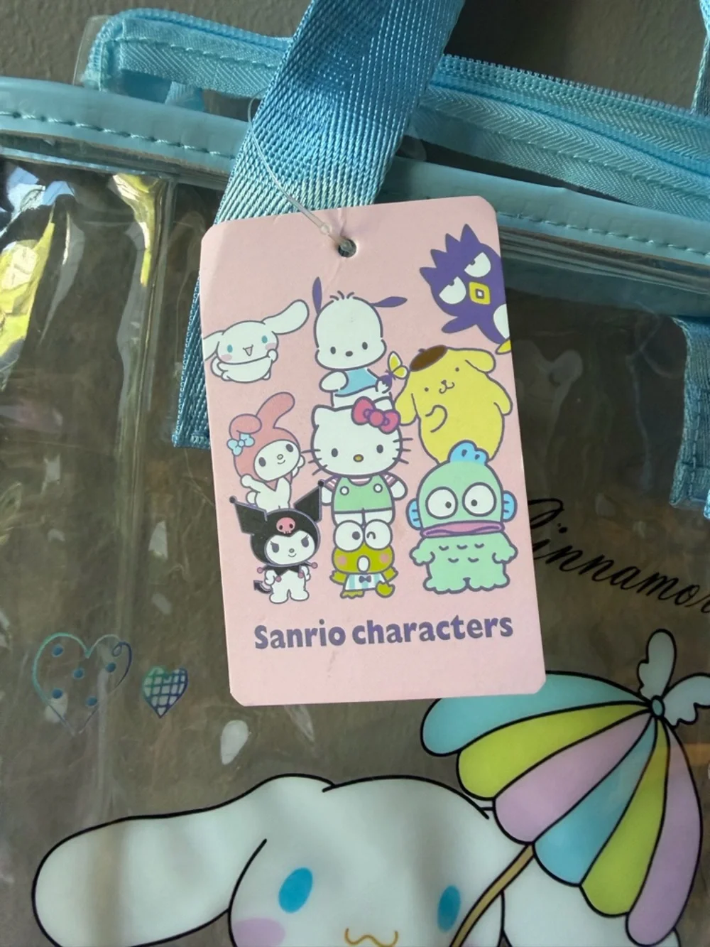 Sanrio Cinnamoroll Clear PVC Tote NWT 2024 China Exclusive BB-240